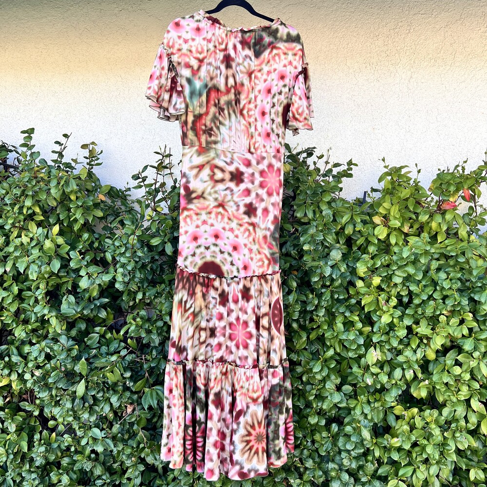 Charo Ruiz Jackie Long Dress TieDye Ruffle Size Small fits M NEW with Defect - Picture 7 of 11